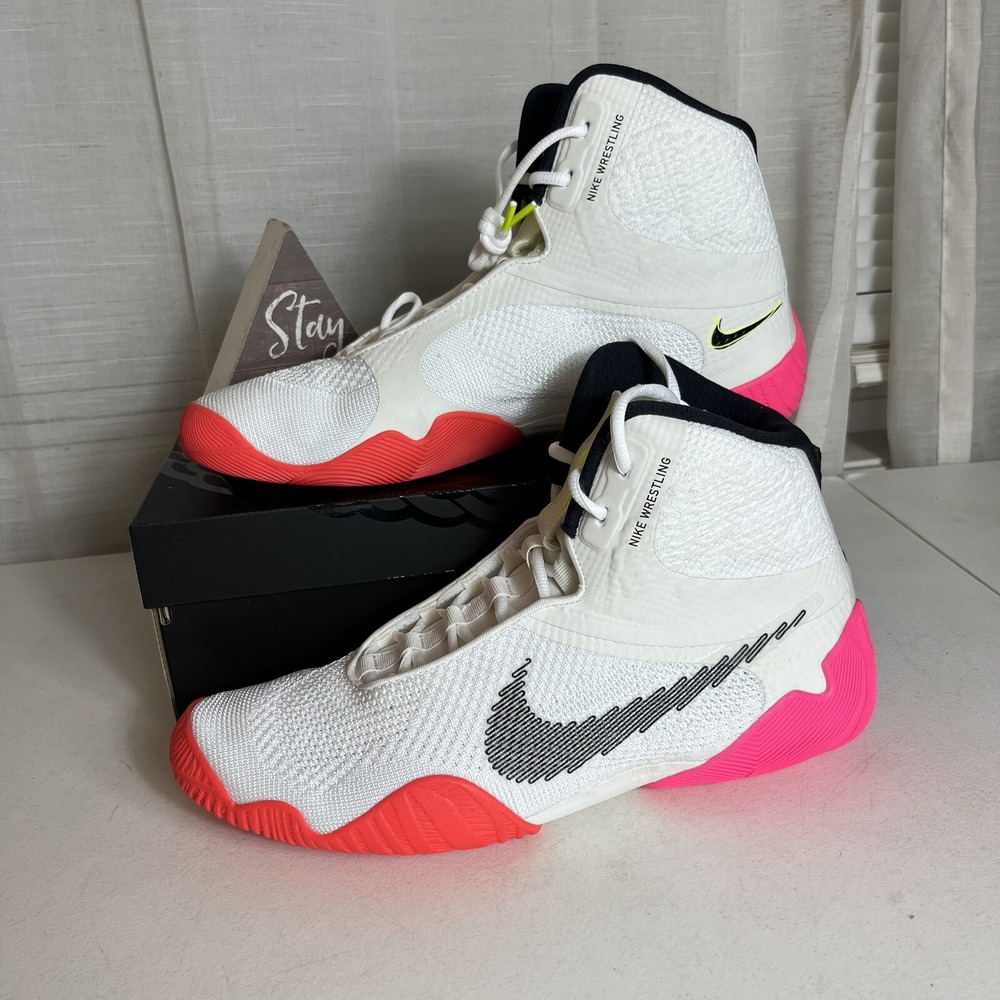 Nike Tawa SE Men‎ Size 15 Wrestling Shoes White/Crimson/Orange DJ4474-121
